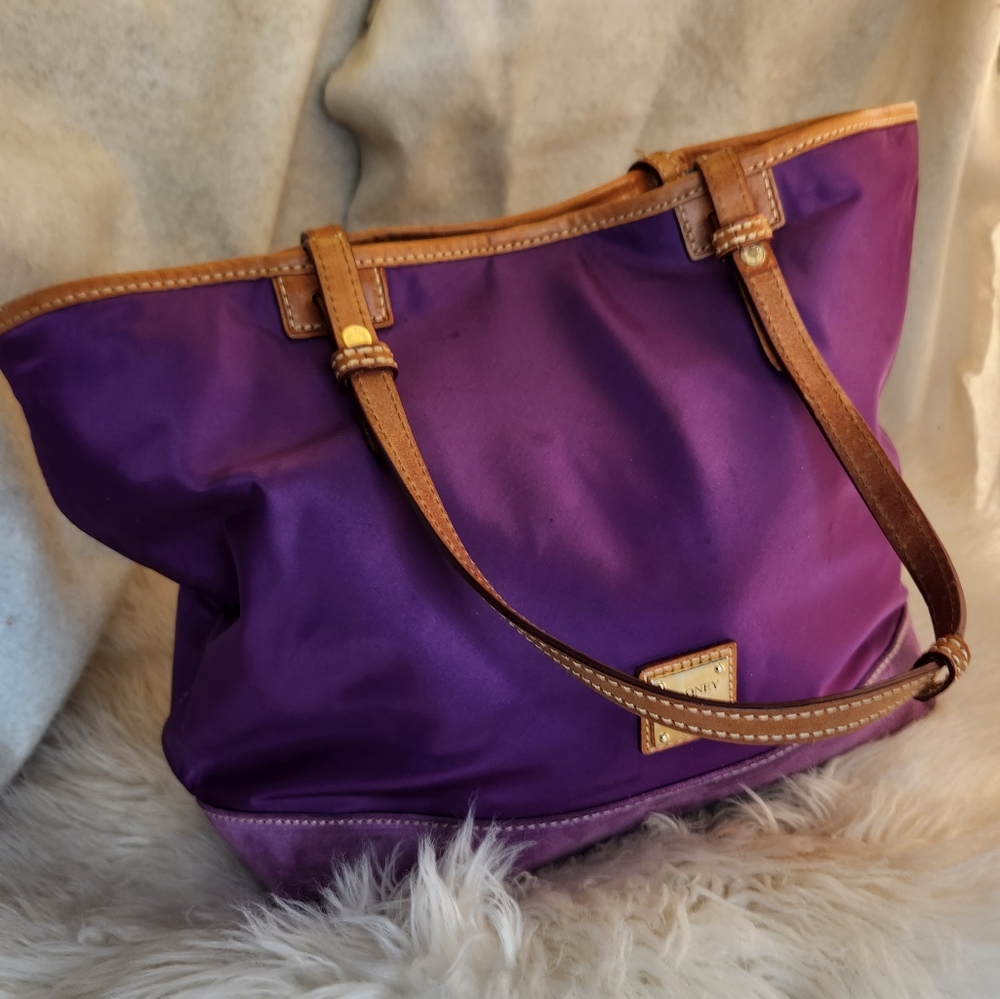 Purple nylon Dooney & Bourke Purse handbag shoulder bag